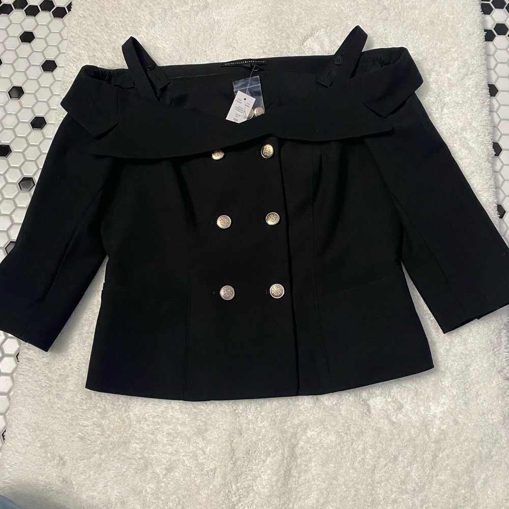 WHBM off the shoulder jacket